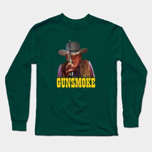 Matt Dillon - Gun - Gunsmoke - Tv Western Long Sleeve T-Shirt